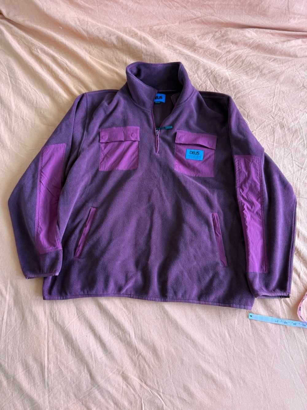 Maroon Half-Zip Fleece Pullover